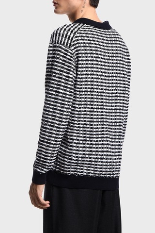 Emporio Armani Erkek Kazak Em003518 Af19833 F0015 Beyaz - Lacivert