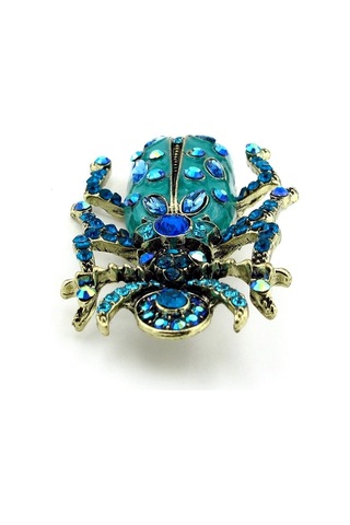 Solfera Büyük Boy Mısır Tesbih Böceği Khepri Zirkon Taşlı Broş Rz180