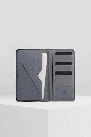 Watchofroyal Elegant Grey Hakiki Deri Telefon Cüzdanı
