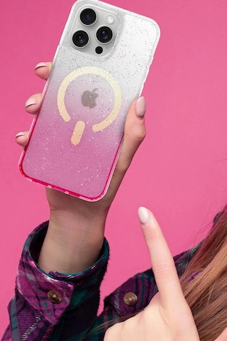 Mey İthalat iPhone Uyumlu 16e Pummel Shiny Magsafe Kapak - Mor