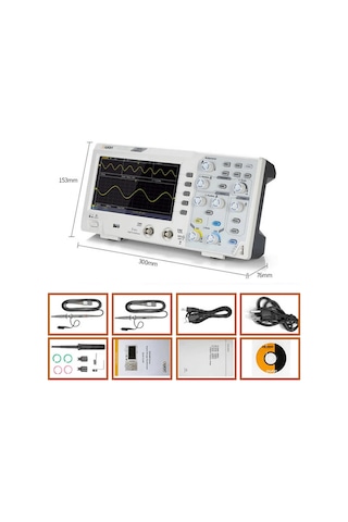 OWON SDS1052 50Mhz 2 Kanal Osiloskop Digital Storage Oscilloscope 50 MHz, 2-Channel, 500 MS/S