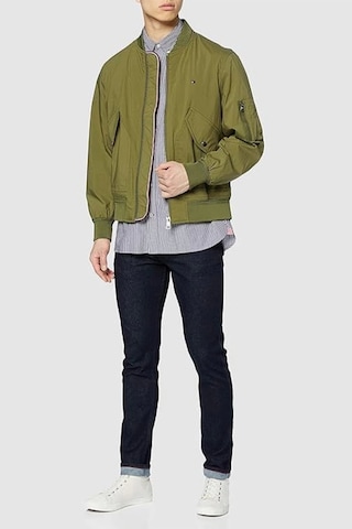 Tommy Hilfiger Erkek Authentıc Bomber Ceket Yeşil