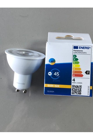 10 Adet Panasonic Gu 10 Led Spot 4w 45w 310lümen 3000 Kelvin Sa