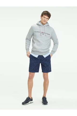 Tommy Hilfiger Kapşonlu Sweatshirt Gri