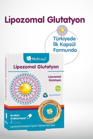Medicago Lipozomal Glutatyon 30 Kapsül 8681788954239