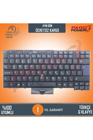Lenovo Uyumlu Thinkpad T510, T520, W510 Klavye (Siyah Tr)