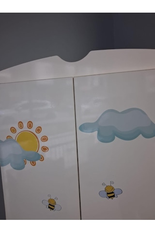 Dolap Kuzu 90648 İki Kapaklı Dijital Baskı Sınıf Suntalam Demonte Beyaz