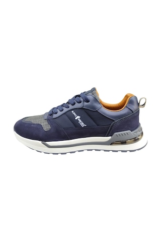 Güvener King Shoes Lacivert Deri Spor Erkek Ayakkabı Lacivert
