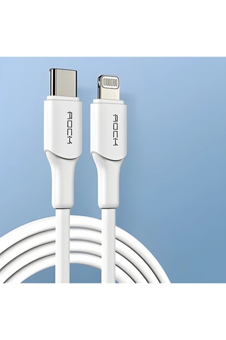 Mfı Lisanslı Pd Type-c To Lightning 1.20m Hızlı Şarj Ve Data Kablosu Beyaz