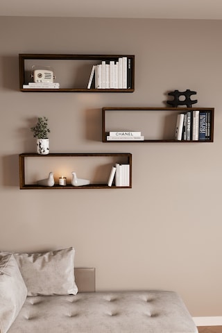 Df05105 3'lü Raf Kitaplık Duvar Rafı Dekoratif Kitaplık Barok