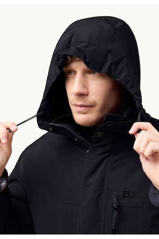 Jack Wolfskin Gletschersee Parka M Erkek Intense R Siyah