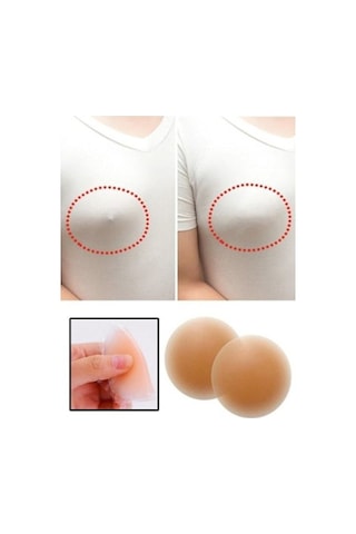 Yclgrup Kadın Silikon Göğüs Ucu Kapatıcı Ten