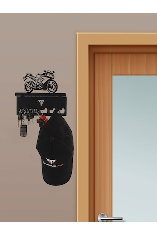 Torque-MX Metal Dekoratif Anahtar Askısı EA13 Siyah