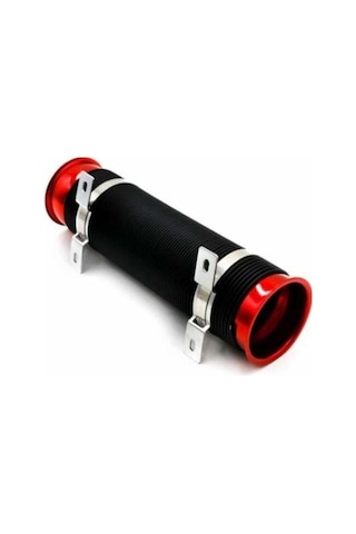 76mm Kıvrılabilir Akordion Hava Filtre Borusu Kırmızı
