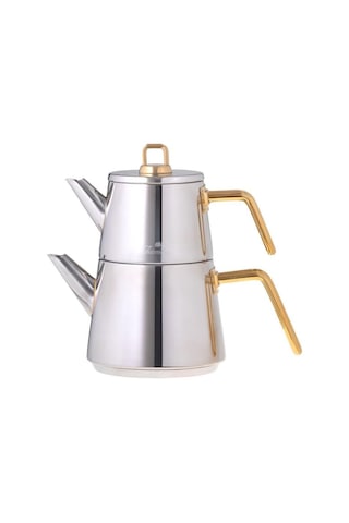 Jumbo Doha Titanyum Gold Çaydanlık