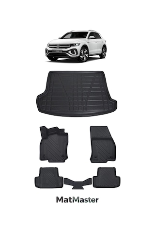 Volkswagen T-roc 2025 Model 5d Premium Ekstra Havuzlu Paspas Ve Bagaj Havuzu Set