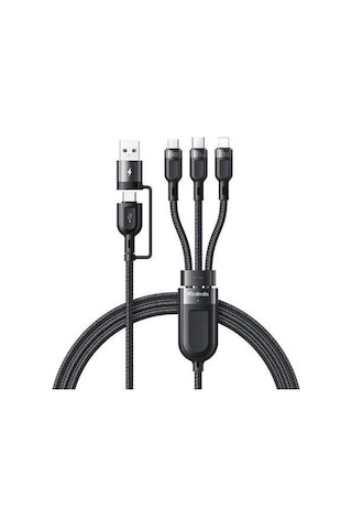 Mcdodo 100W 3In2 Pd Hızlı Data-Şarj Kablosu 6A 1.2M-Siyah Ca-8800 (534247846)