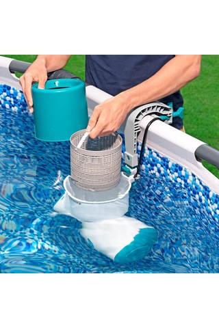 Skimatic 2 574 Litre Filtre Pompası Ve Sıyırıcı 40,5 Cm X 25 Cm X 42,5 Cm Yeşil/beyaz