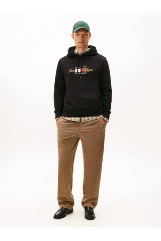 Tommy Hilfiger Mw0mw41502 Icon Gold Erkek Sweatshirt Siyah