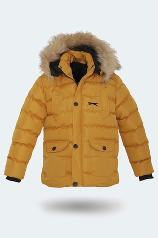 Slazenger Napolı I Unisex Çocuk Mont & Kaban Hardal