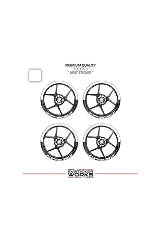 Bajaj Dominar 400 Jant Şeridi Yarım Jant Kaplama & D400 Yazı Sticker Seti 16740031