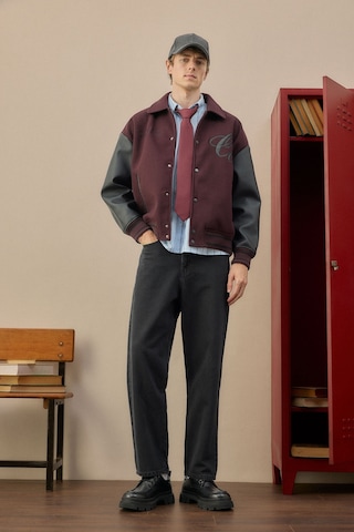 Defacto Oversıze Çıtçıtlı Bomber Ceket Mont H1575ax26aubr125 Bordo-br125