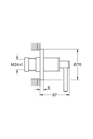 Grohe 29397DA0 Atrio Stop Valf Bakır