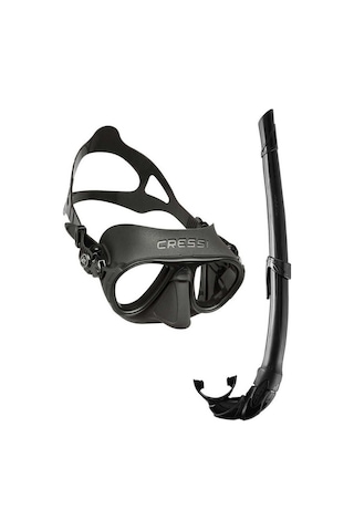 Cressi Calibro+corsica Maske Şnorkel Seti Siyah Tek Renk