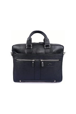 Siyah Erkek Laptop & Evrak Çantası Hakiki Dana Deri 2977-s-128752 Siyah