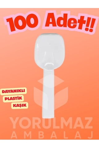 Plastik Panda Tatlı Kaşık 100 Adet Tek Kullanımlık Eğlenceli Parti Kaşığı Renkli