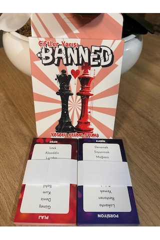 Banned Yasaklı Kelime Oyunu Çiftler Yarışı 45 Kart - 180 Kelime