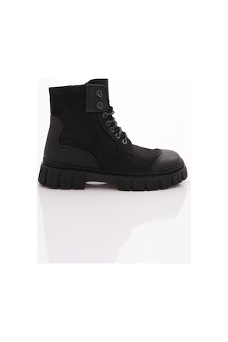 Dgn 9312 Erkek Bağcikli Bot Siyah Nubuk