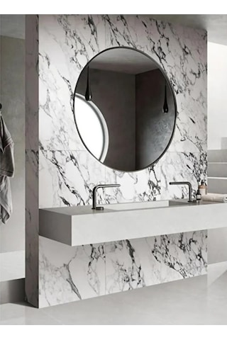 60cmx300cm Tek Parça Yapışkanlı Rulo Mermer Desenli Duvar Paneli Kağıdı Silinebilir Tx-015-maxi Açık Gri