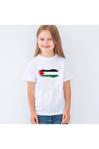 Filistin Bayrağı Deseni Baskılı Unisex Çocuk Tişört T-shirt Mr01 001 Filistin Bayrağı Deseni Baskılı Unisex Çocuk Tişört T-shirt Mr01 001