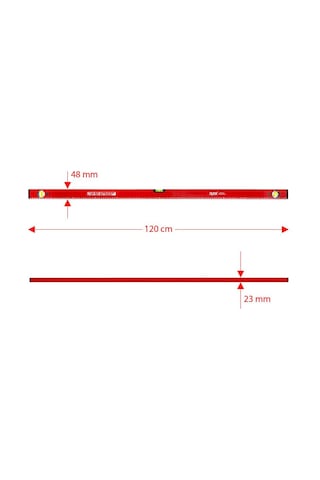 Rox 0352 Mıknatıslı Alüminyum Su Terazisi 120 Cm