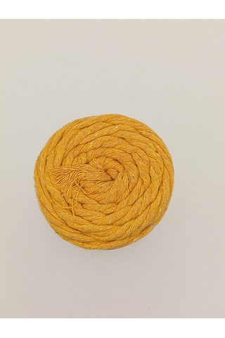 Ön-el Büklüm Taranabilir Makrome İpi - 250 Gr - Hardal