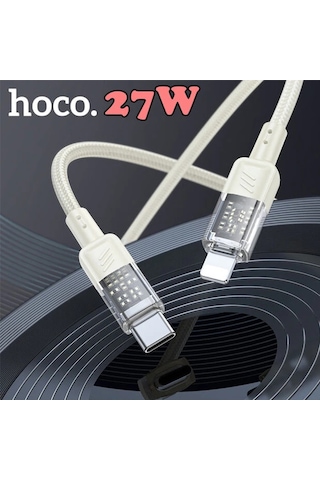 Hoco U129 Transparan Type-c To Lightning Data Ve Şarj Kablosu 1m- 5775