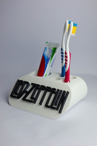 Led Zeppelin - Dekoratif Diş Fırçalık Beyaz