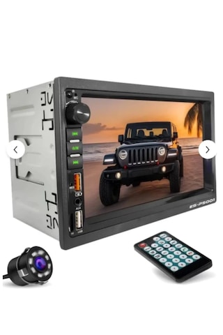 Foxus Double Oto Teyp - Dokunmatik Ekran, Bluetooth, Geri Görüş Kamera li, Usb/sd/aux/fm Destekli