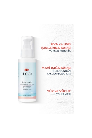 Lucca Beauty Solarshield Güneş Kremi SPF50+ 100 ML