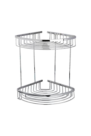 Geseus Pirinç Banyo Köşelik Şampuanlık Duş Rafı Ömür Boyu Paslanm Çok Renkli