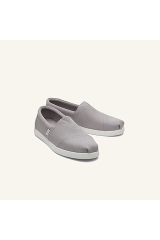 10019880 Drizzle Grey Espadril Erkek 10019880 Toms Alp Fwd Drizzle Grey Recycled Cotton Canvas Gri