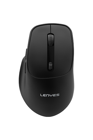 Lenyes Ws105 Sessiz Buton Tasarımlı Çift Bluetooth Bağlantılı 2.4g Kablosuz Mouse 1600 Dpı Siyah Ws105