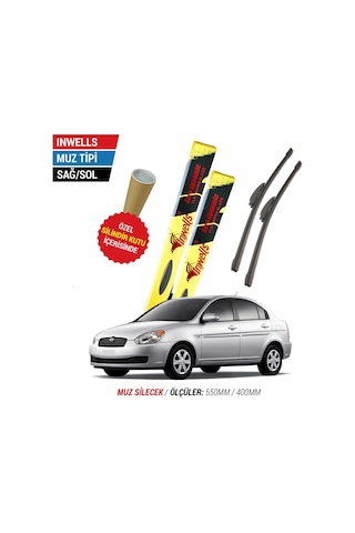 Hyundai Accent Era İnwells Muz Silecek Takımı 2006-2012 N11.3944