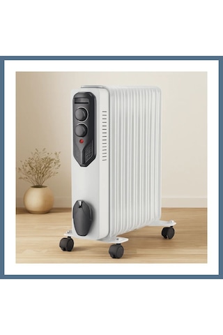 Buradabulabilirsin 11 Dilimli Yağlı Radyatör Isıtıcı 2500w Ayarlı Termostat Bbz