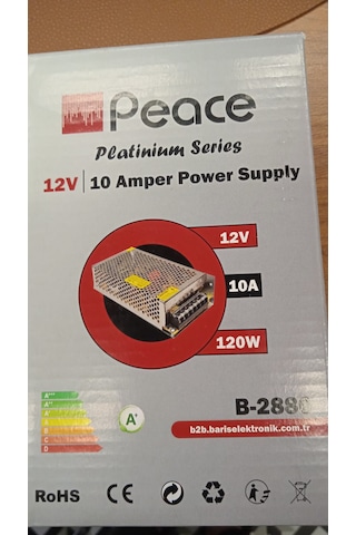 Peace B2883 12 Volt 5amper Adaptör
