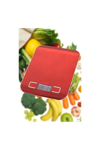 Hobibahçem Tf 1002 Hassas Ölçümlü Maksimum 5 Kg Kapasiteli Led Ekran Platin Dijital Mutfak Tartısı Gümüş