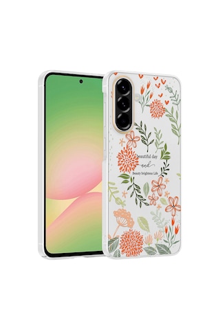 Samsung Galaxy Uyumlu A36 Kılıf Kamera Korumalı Desenli Zore Klip Kapak - Beautiful -