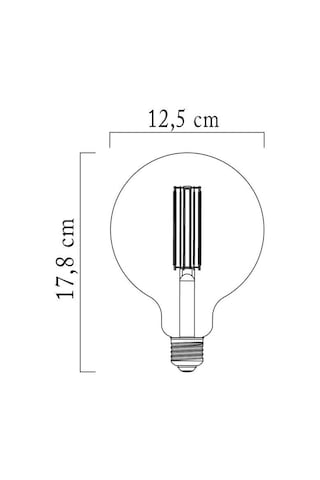 Sylvanıa 7w 55w G125 Rustik Led Ampul 2500k 3 Adet - Filamentli Led Lamba