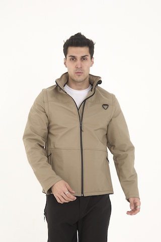 Camp Scoutland Camp460 Outdoor Tactical Softshell Su & Rüzgara Dayanıklı Erkek Taktik Yelek & Mont Bej